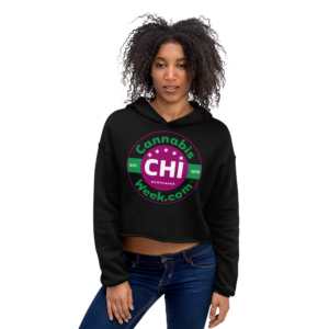 Get My ChiCannabisWeek.com Crop Hoodie Now!