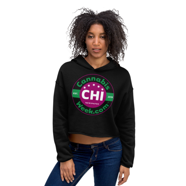 Get My ChiCannabisWeek.com Crop Hoodie Now!